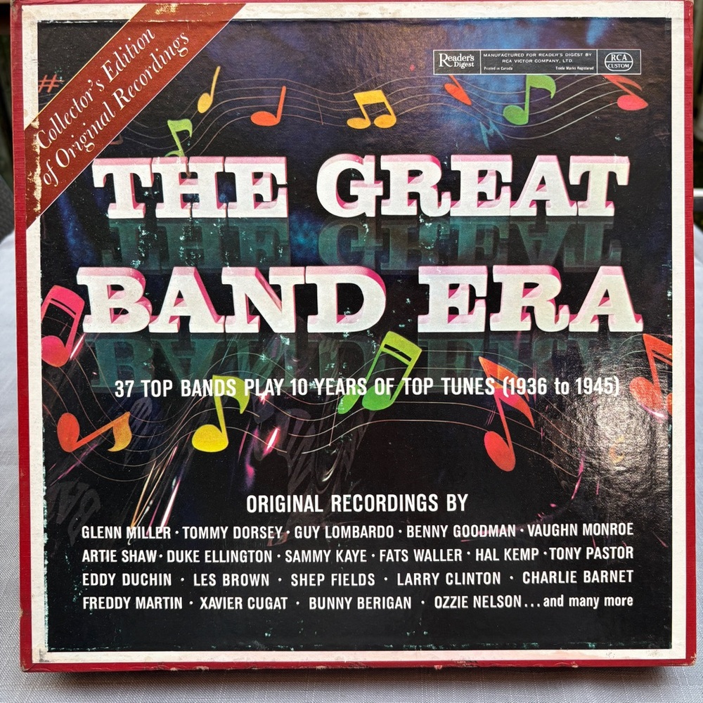 THE GREAT BAND ERA 1936-1945-ORIGINAL 1964 RCA 10 VINYL BOX SET-PRE OWNED